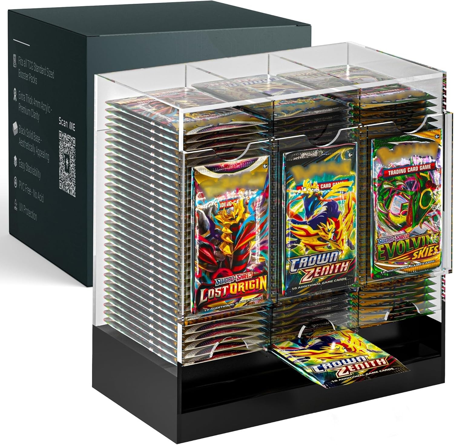 3-slot retail countertop display